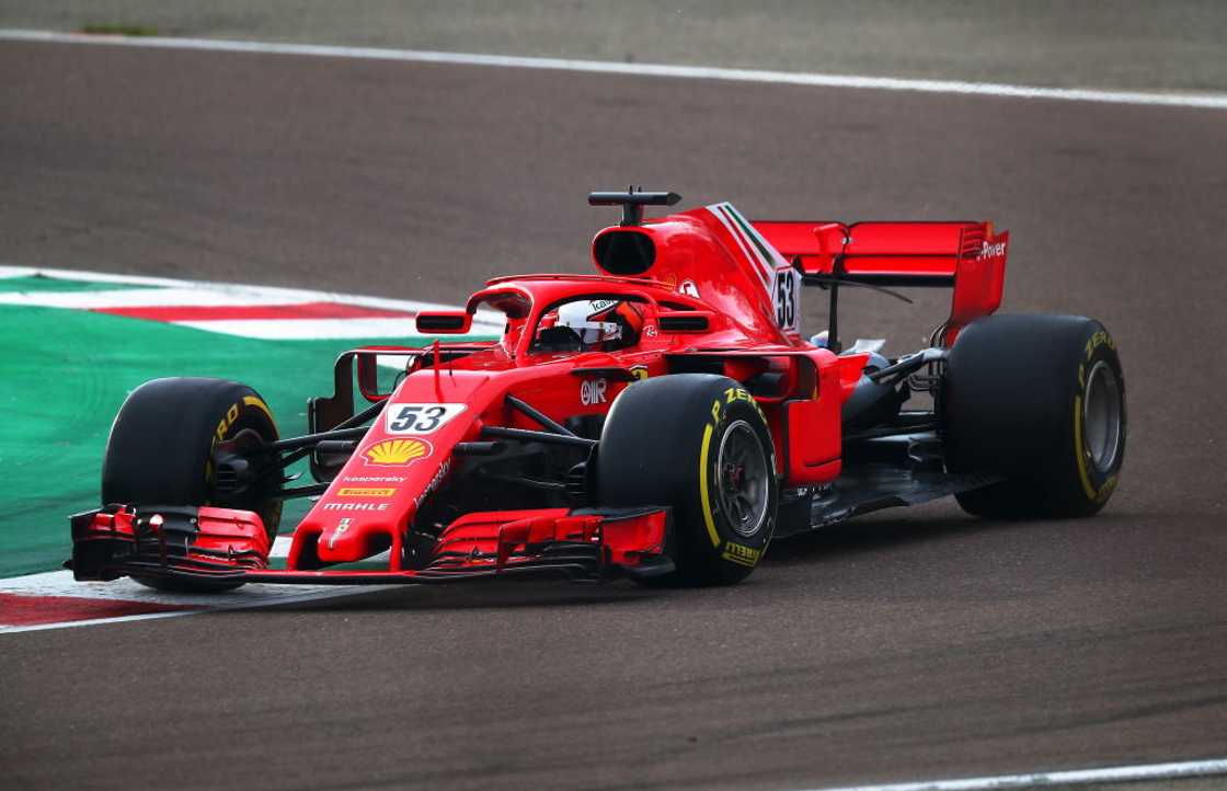 Callum Ilott drives the Ferrari SF71H