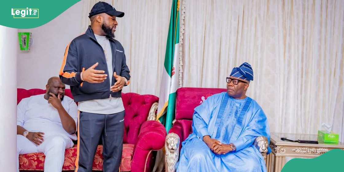 Davido visits Senate President, Akpabio in Abuja