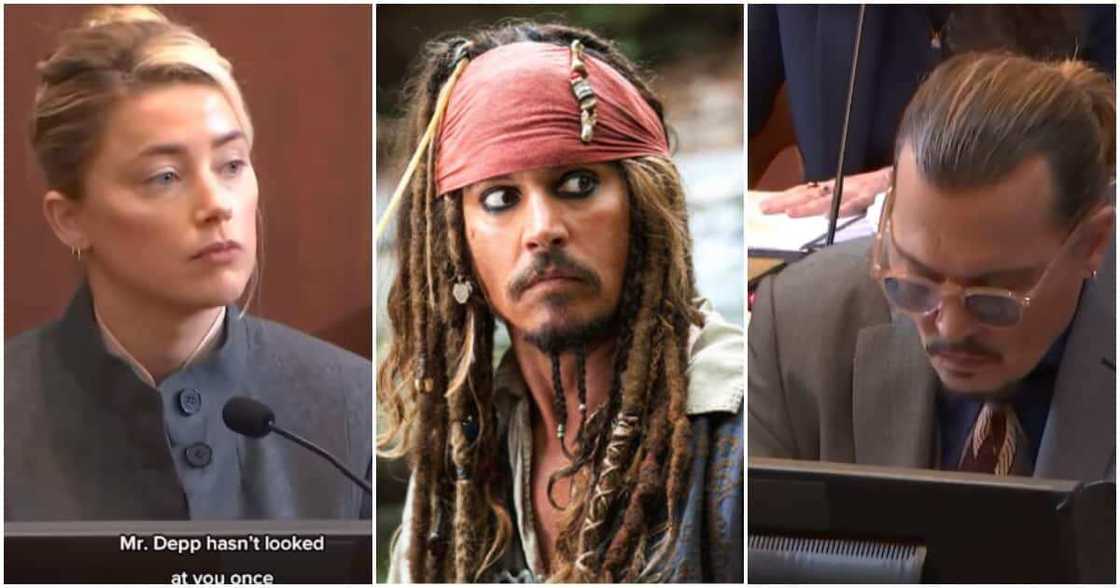 Johnny Depp Keeps Promise of Never Looking at Ex-Wife Amber Heard. Johnny Depp Keeps Promise of Never Looking at Ex-Wife Amber Heard.