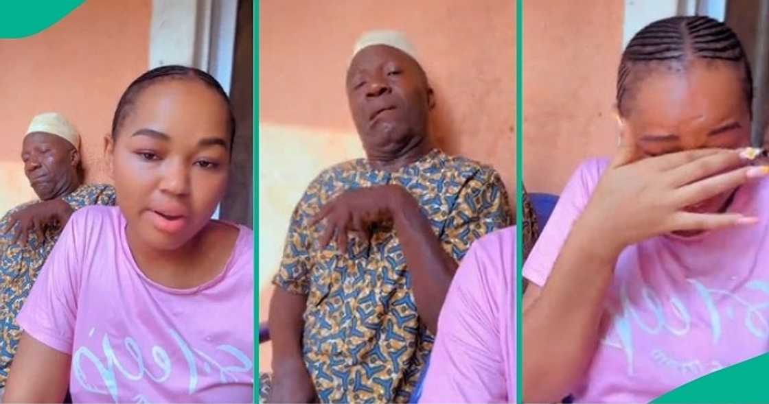 Lady asks dad to act disabled for grant