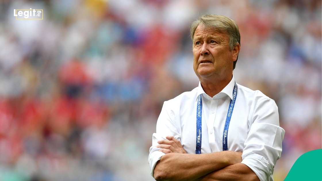 Age Hareide, 2018 FIFA World Cup, Denmark, Australia, Samara Arena, Russia. Age Hareide, 2018 FIFA World Cup, Denmark, Australia, Samara Arena, Russia.