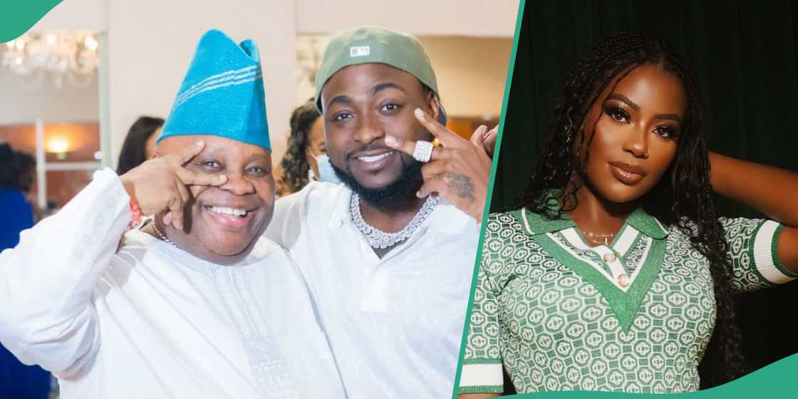 Davido's baby mama enjoy herself during Ghana's president inauguration.