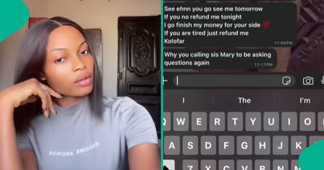 Hairdresser shares a message she received from her apprentice via WhatsApp after sending her back home.