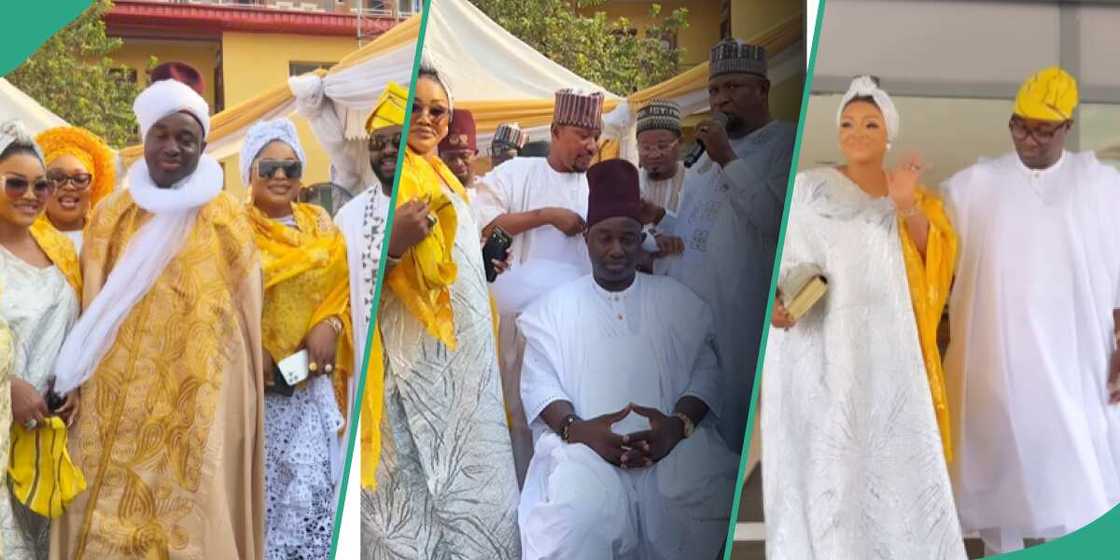 Videos from the turbaning ceremony of Mercy Aigbe's husband, Kazim Adeoti Videos from the turbaning ceremony of Mercy Aigbe's husband, Kazim Adeoti