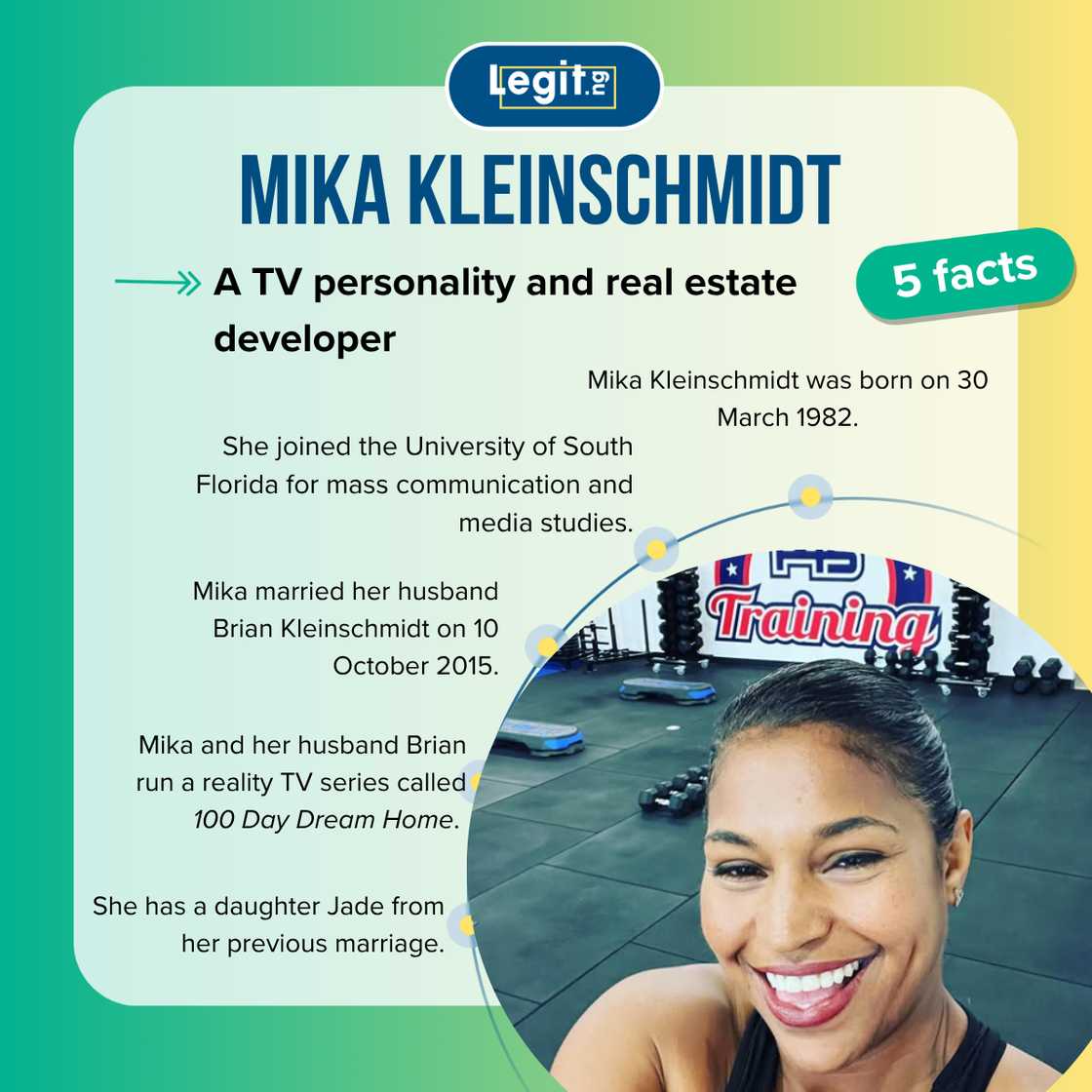 Facts about Mika Kleinschmidt Facts about Mika Kleinschmidt