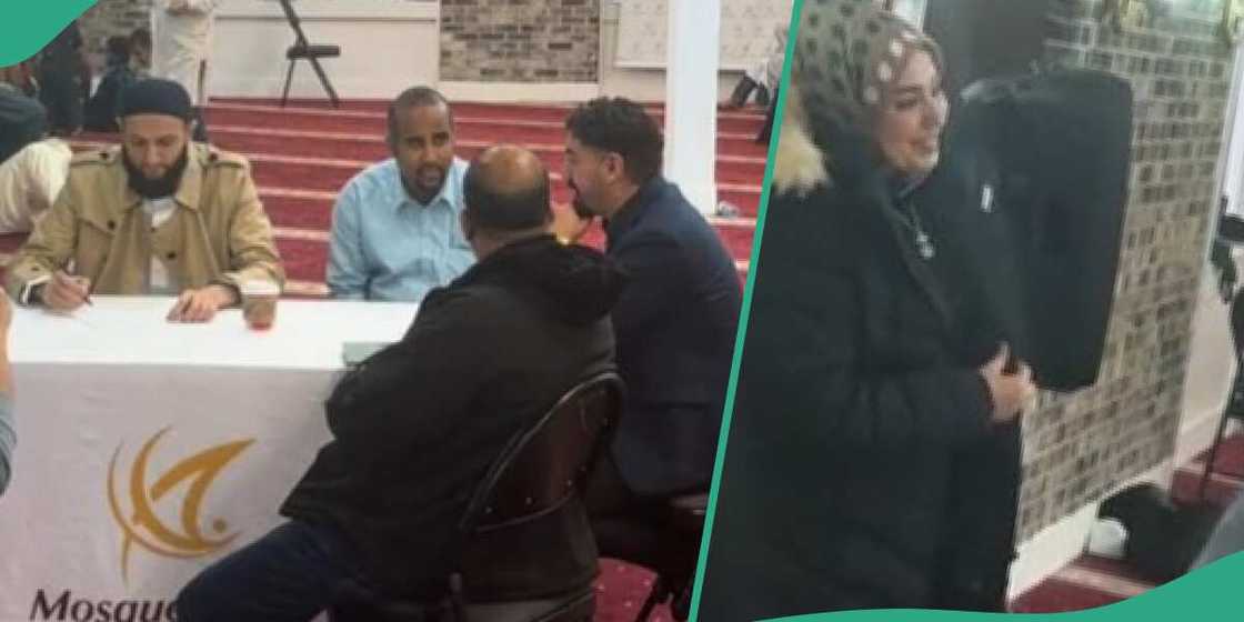 The photo of the family during negotiation The photo of the family during negotiation