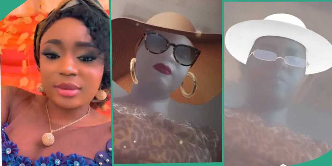 Lady shows photos her mother took with Snapchat.