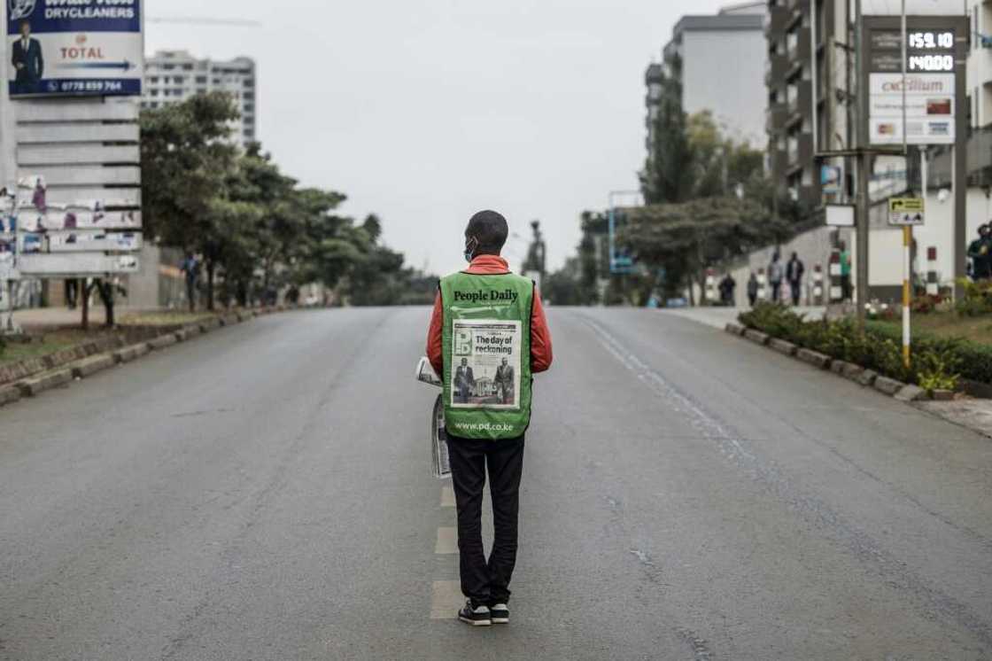 'The day of reckoning' was the headline on one Kenyan newspaper 'The day of reckoning' was the headline on one Kenyan newspaper