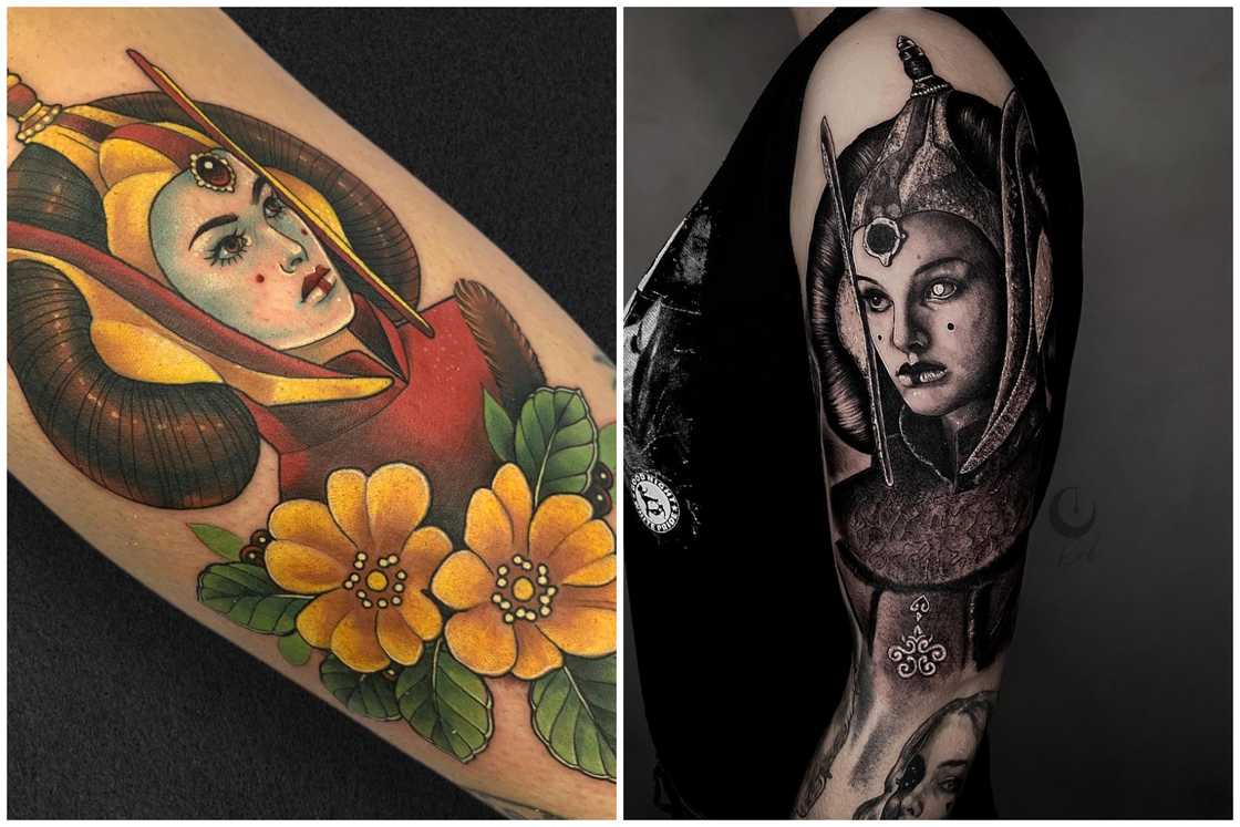 Padmé Amidala’s queenly gown Padmé Amidala’s queenly gown