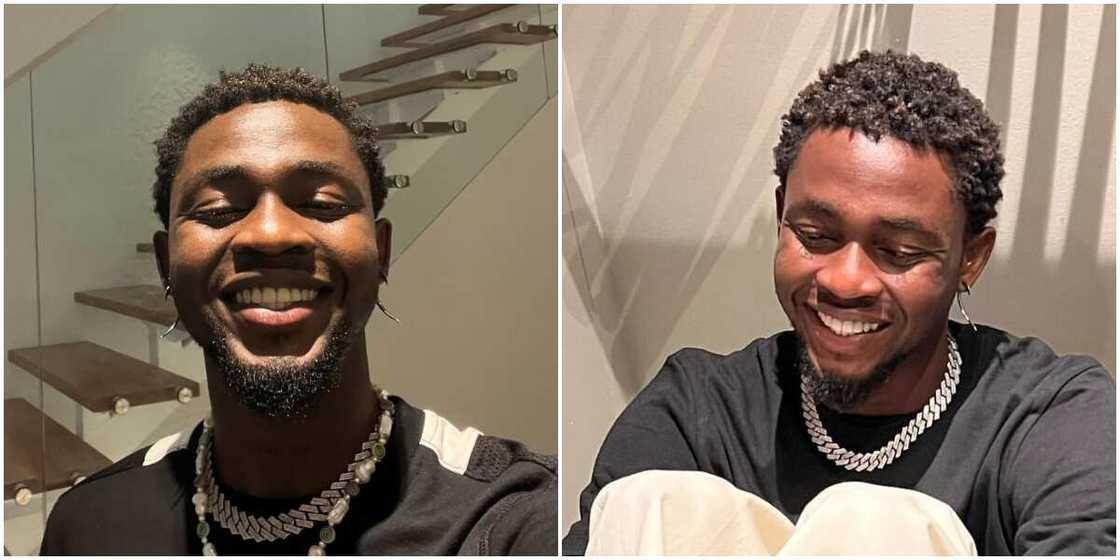 Omah Lay smiling, picture of Omah Lay smiling Omah Lay smiling, picture of Omah Lay smiling