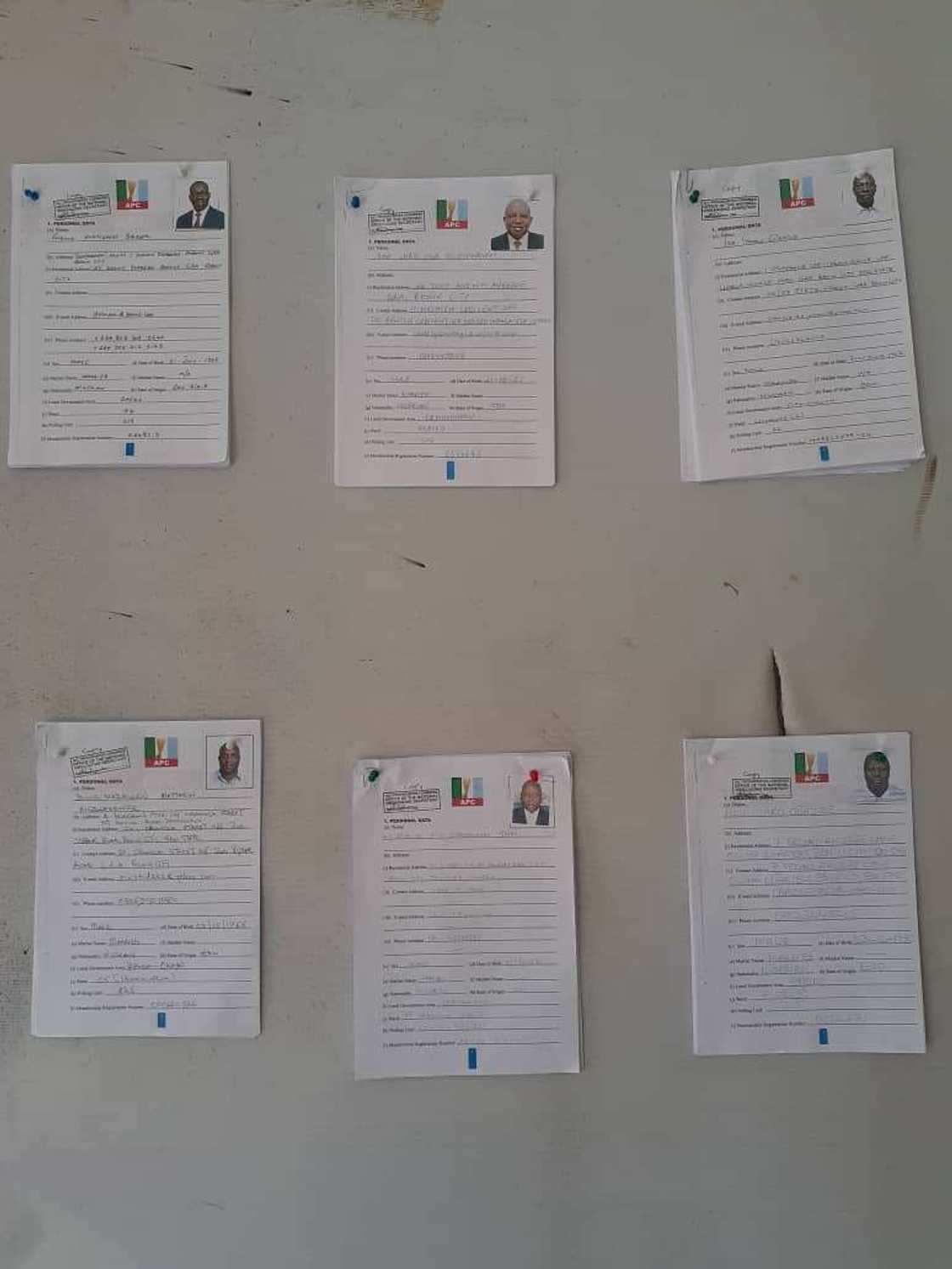 Babu wata rufa - rufa: APC ta like fom din 'yan takarar gwamnan jihar Edo 6 a allon bango Babu wata rufa - rufa: APC ta like fom din 'yan takarar gwamnan jihar Edo 6 a allon bango