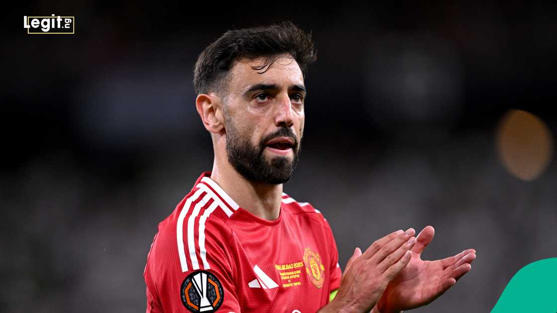 Bruno Fernandes, Manchester United, Tottenham, Bilbao, Spain, UEFA Europa League. Bruno Fernandes, Manchester United, Tottenham, Bilbao, Spain, UEFA Europa League.
