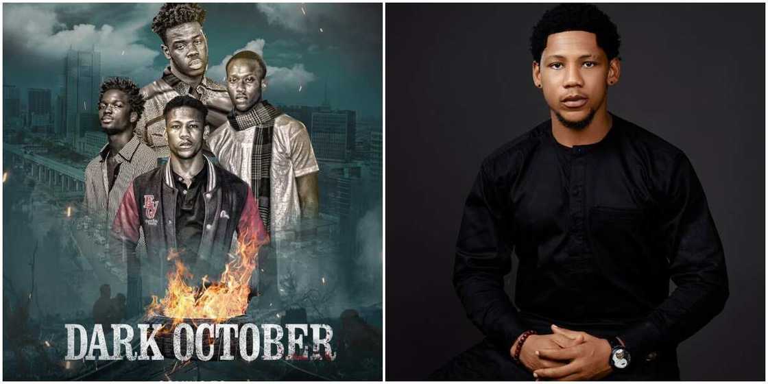 Dark October's flyer, Actor Chuks Joseph Dark October's flyer, Actor Chuks Joseph