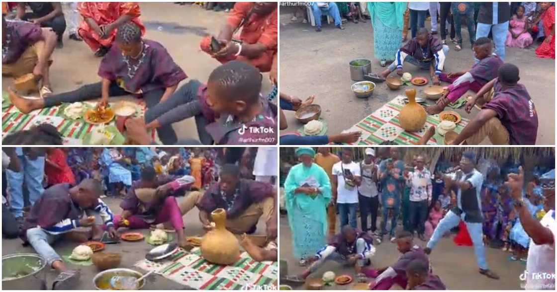 Ekiti, Emure, pounded yam eating competition 2022, lady wins pounded yam eating competition in Ekiti