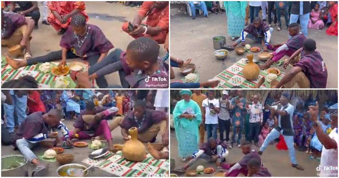 Ekiti, Emure, pounded yam eating competition 2022, lady wins pounded yam eating competition in Ekiti Ekiti, Emure, pounded yam eating competition 2022, lady wins pounded yam eating competition in Ekiti