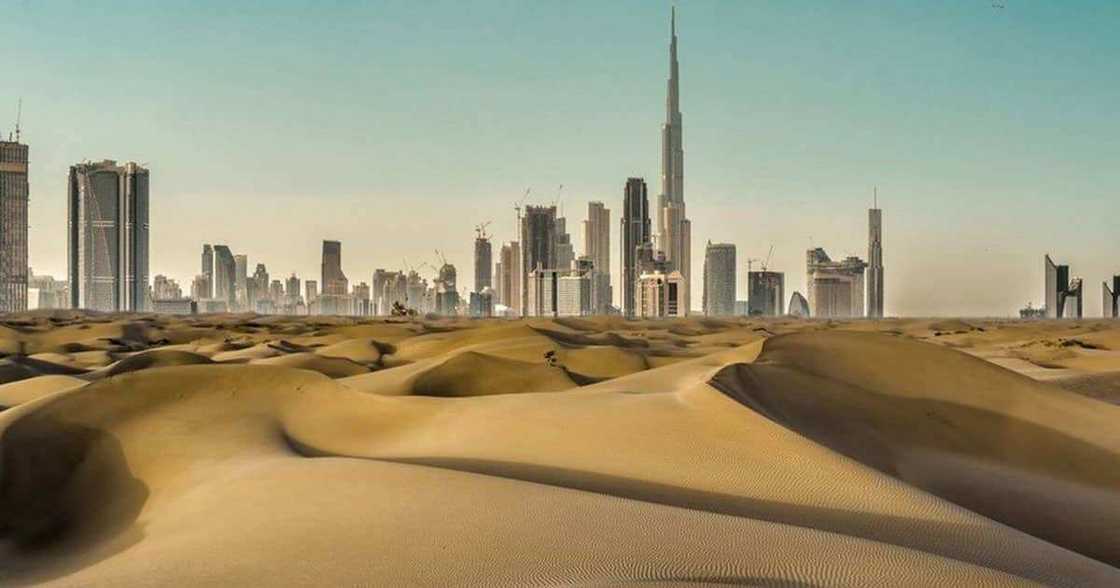Scientists created fake rain in Dubai. Scientists created fake rain in Dubai.