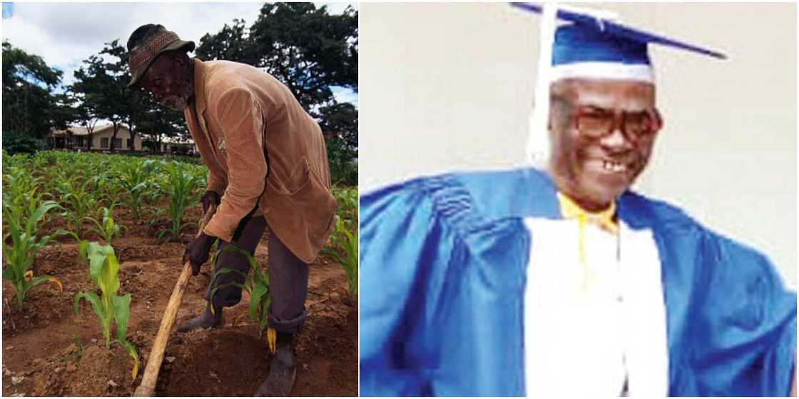65-year-old Nigerian farmer who returned to school said it is because his children laughed at him 65-year-old Nigerian farmer who returned to school said it is because his children laughed at him