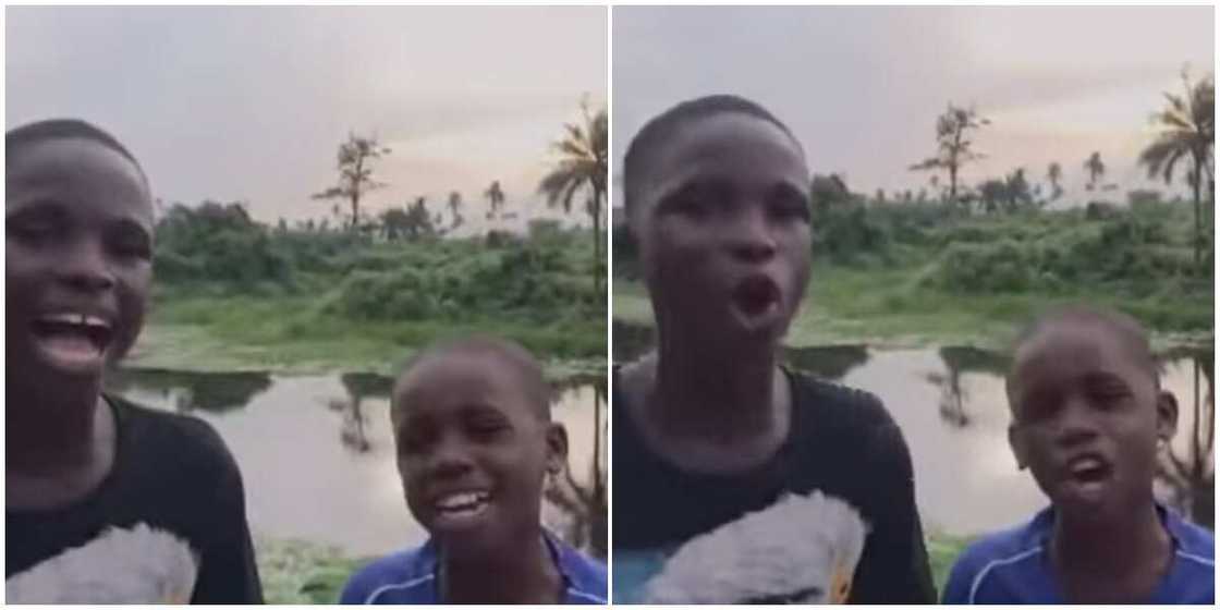 Two Young Boys Sing Popular Gospel Song Beautifully, Their Angelic Voices Stuns Many as Video Goes Viral Two Young Boys Sing Popular Gospel Song Beautifully, Their Angelic Voices Stuns Many as Video Goes Viral
