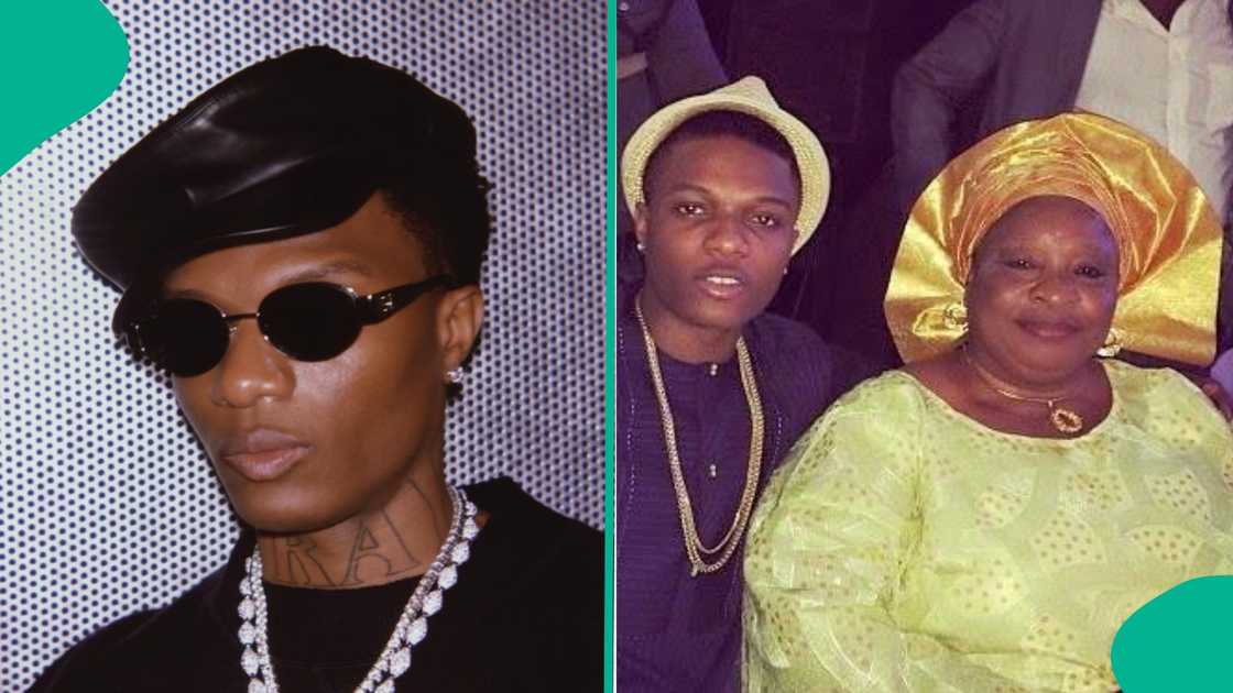 Wizkid shares video of him in a studio.