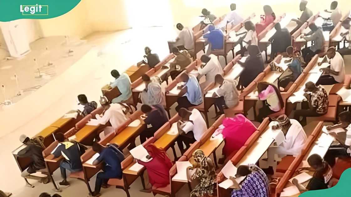 Students sitting for examinations at Federal University of Kashere Students sitting for examinations at Federal University of Kashere