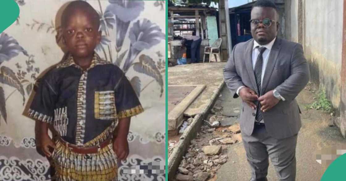 Before versus after photos of small-sized man trends on social media Before versus after photos of small-sized man trends on social media
