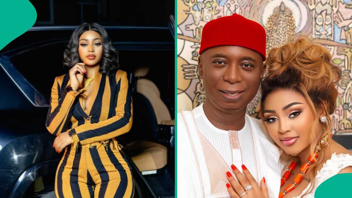 Regina Daniels soothes her husband Ned Nwoko Regina Daniels soothes her husband Ned Nwoko