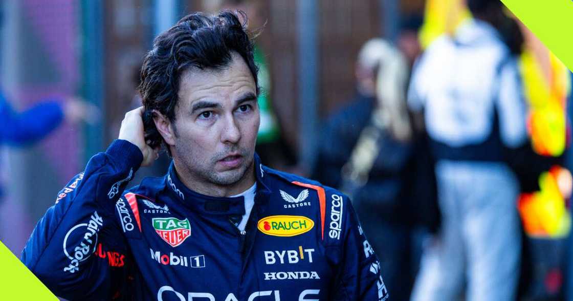 Sergio Perez looks dejected at the British Grand Prix Sergio Perez looks dejected at the British Grand Prix