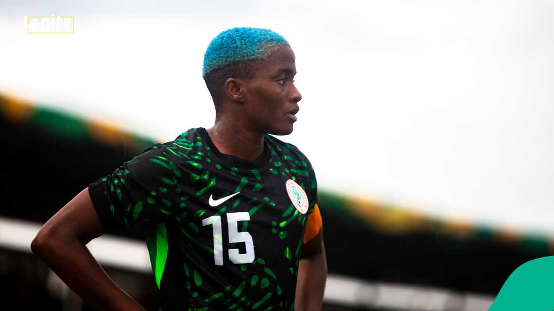 Rasheedat Ajibade, Nigeria, Super Falcons, Cameroon, Lionesses, Ogun State. Rasheedat Ajibade, Nigeria, Super Falcons, Cameroon, Lionesses, Ogun State.