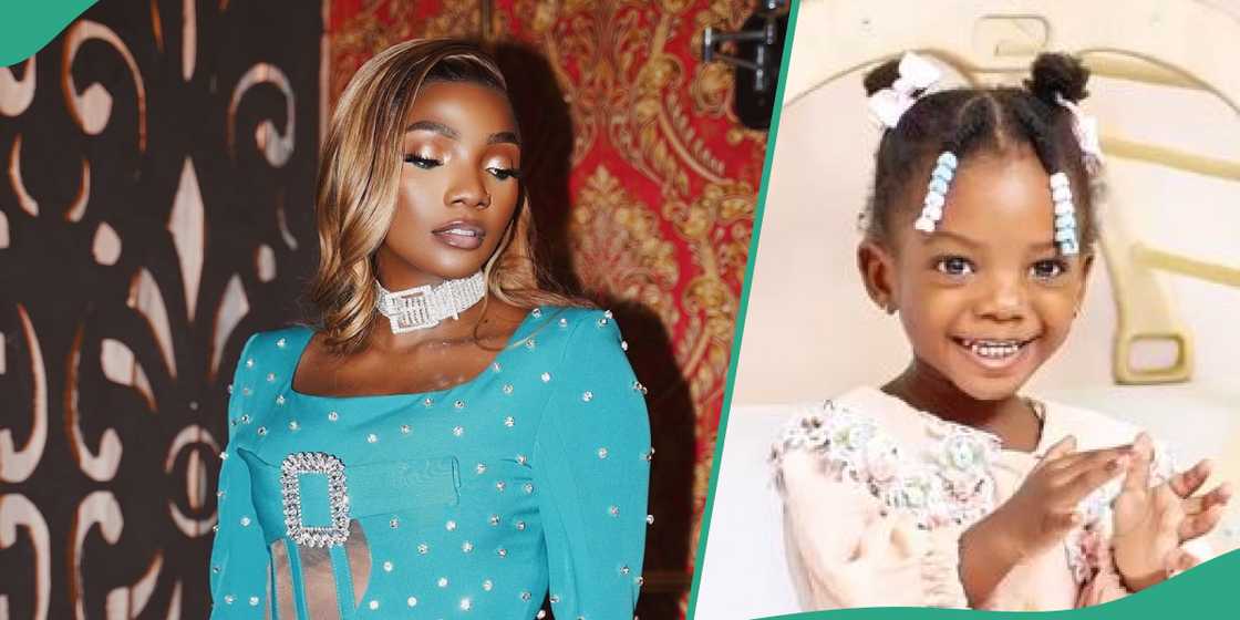 Simi and daughter excite fans. Simi and daughter excite fans.