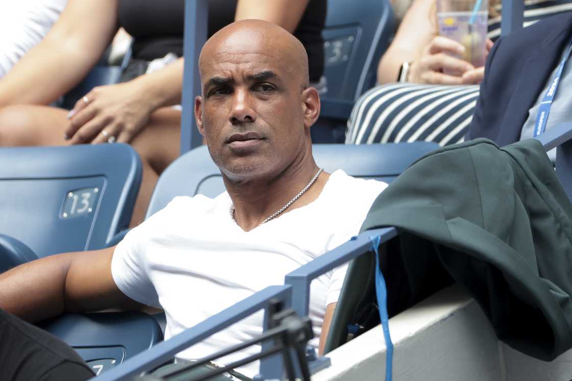 Boris Kodjoe in the player's box of Frances Tiafoe of USA during day five of the US Open Tennis Championships Boris Kodjoe in the player's box of Frances Tiafoe of USA during day five of the US Open Tennis Championships