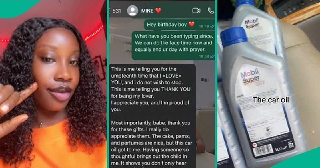 Nigerian man sends long epistle to girlfriend who gave him car oil Nigerian man sends long epistle to girlfriend who gave him car oil