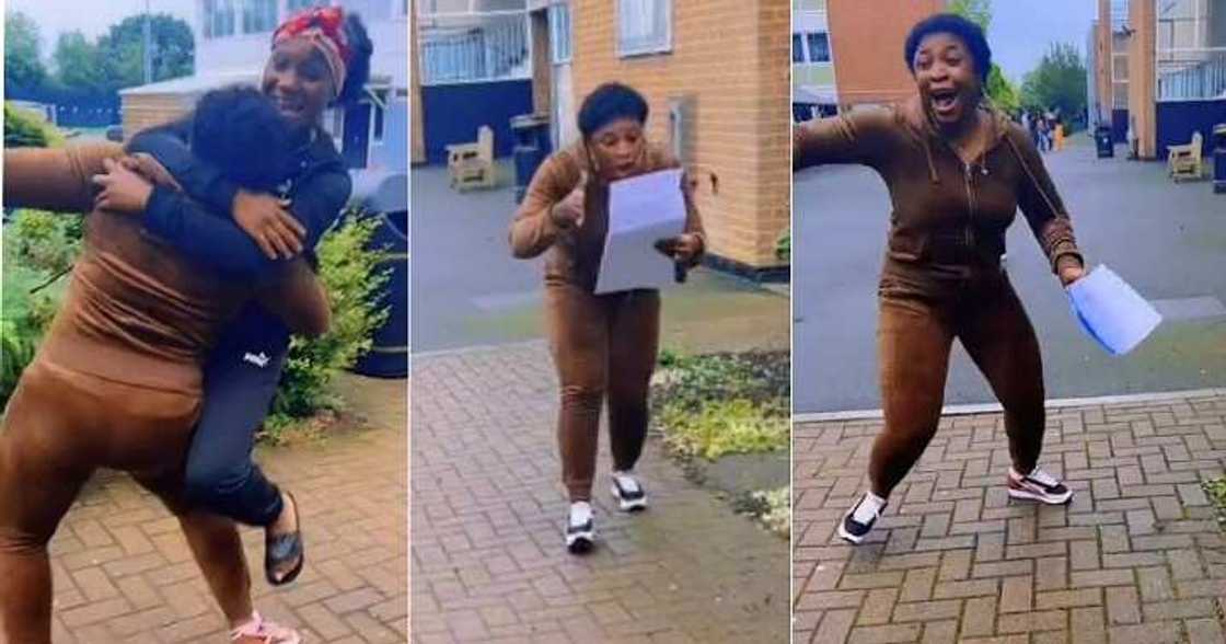 Mum overjoyed after seeing daughter's GCSE exam result