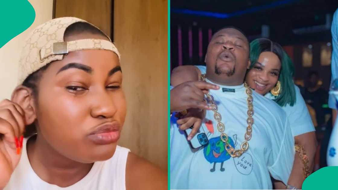 Cubana Chiefpriest's 'babymama' drags him and his wife. Cubana Chiefpriest's 'babymama' drags him and his wife.