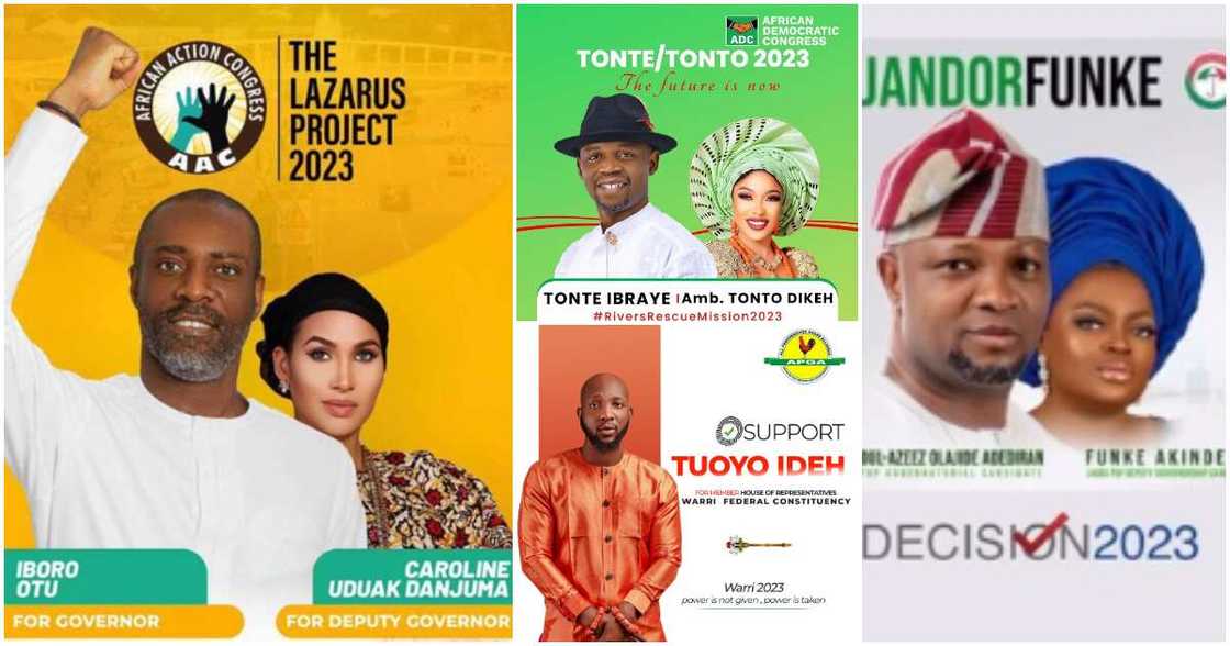 Nigerian celebrities contesting for political office in 2023.