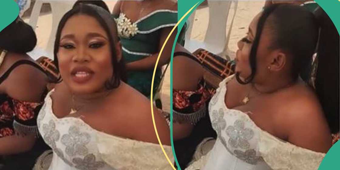 Lady in corset dress Lady in corset dress