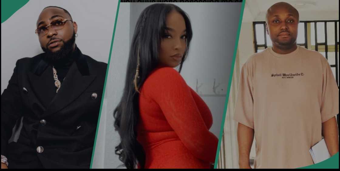 US- based model uploads a picture of her and Davido in cosy mood US- based model uploads a picture of her and Davido in cosy mood