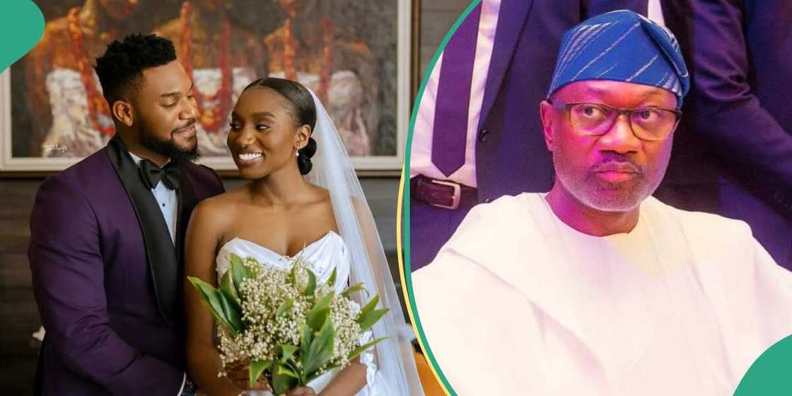 Video of Kunle Remi and wife cutting their wedding cake. Video of Kunle Remi and wife cutting their wedding cake.