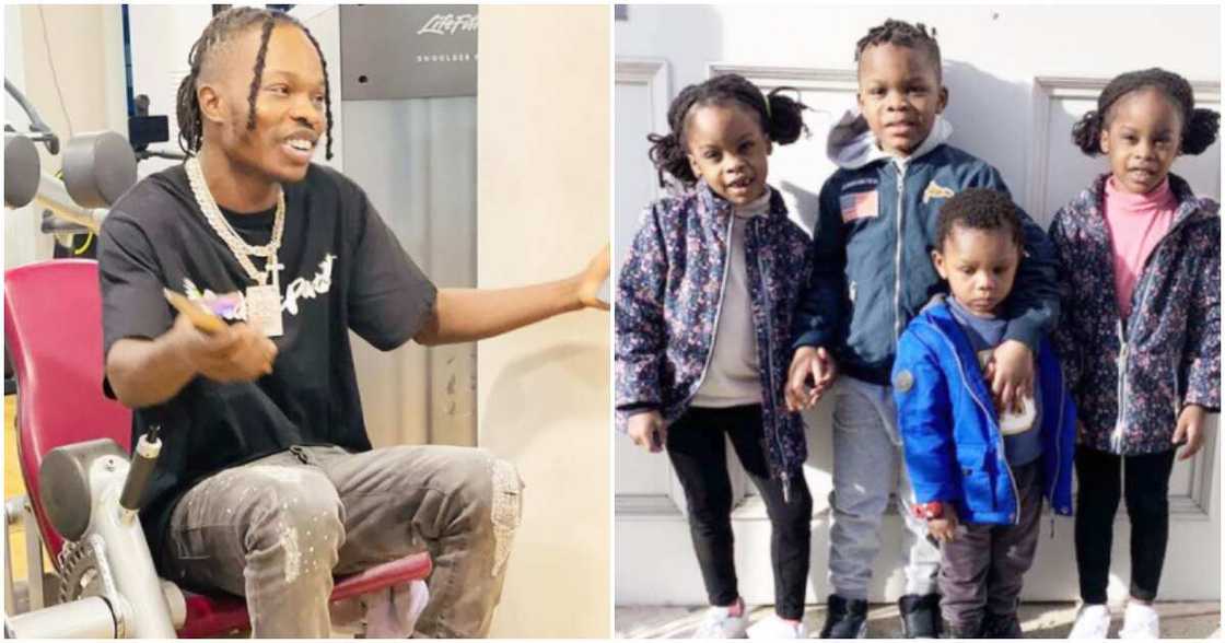 Naira Marley's kids sing his song