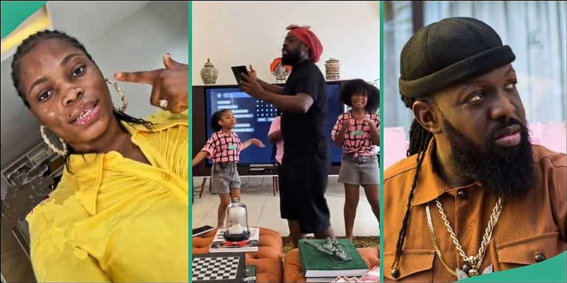 Lady celebrates with Timaya's daughter Lady celebrates with Timaya's daughter