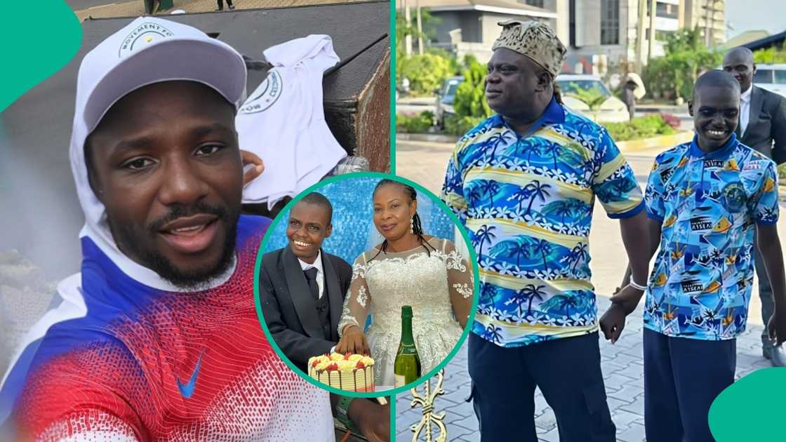 A Nigerian man speaks following the wedding of Apostle Chibuzor's autistic son
