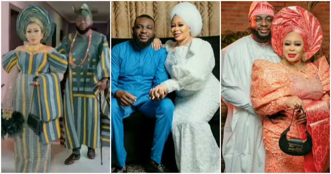 Actress Tayo Adeniyi and her husband