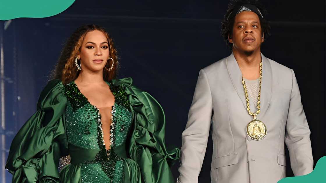 Beyonce and Jay-Z in Johannesburg, South Africa.