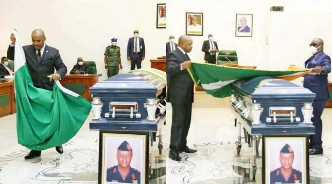 Tears, tributes as prominent Niger Delta leader is laid to rest in Akwa Ibom state Tears, tributes as prominent Niger Delta leader is laid to rest in Akwa Ibom state