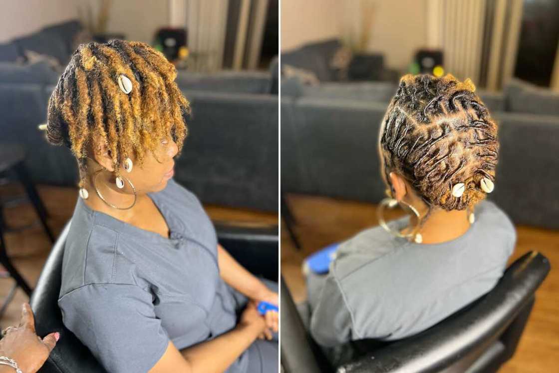 styles for short locs styles for short locs