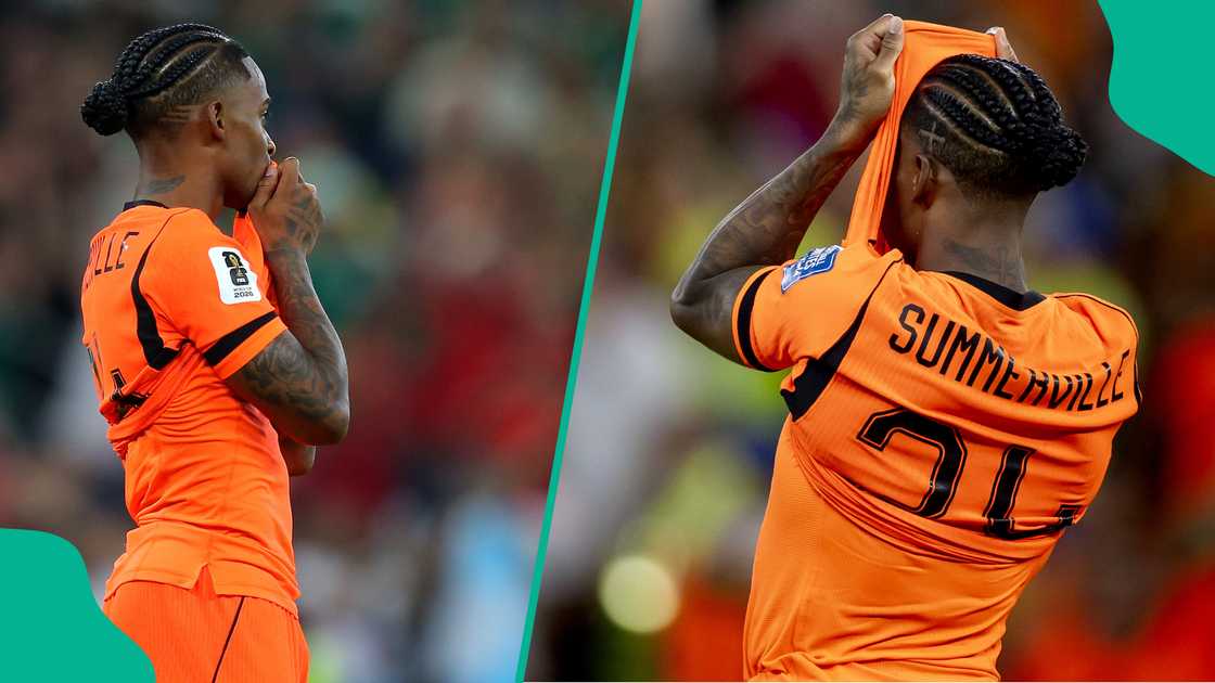 Crysencio Summerville of Netherlands dissapointed after losing the game and getting knocked out of the World Cup. Photo by BSR Agency Crysencio Summerville of Netherlands dissapointed after losing the game and getting knocked out of the World Cup. Photo by BSR Agency