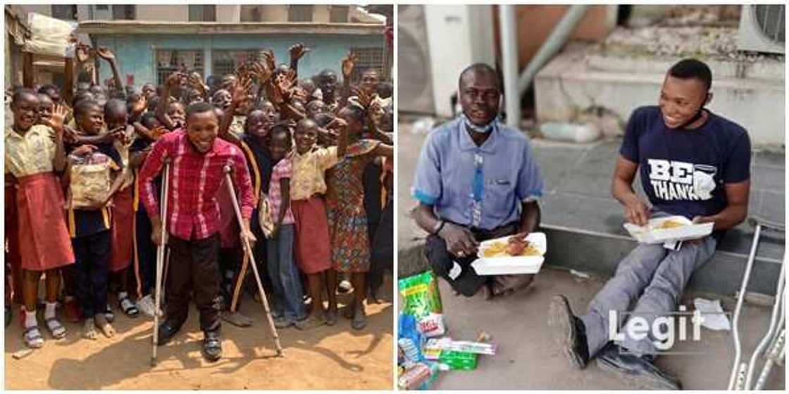 Beyond crutches: How Physically-Challenged Michael Showunmi is Raising Stars in Poor Kids of Lagos Beyond crutches: How Physically-Challenged Michael Showunmi is Raising Stars in Poor Kids of Lagos