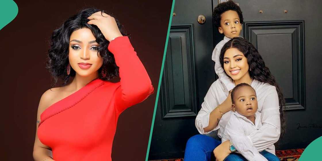 Regina Daniels and a friend during outing. Regina Daniels and a friend during outing.