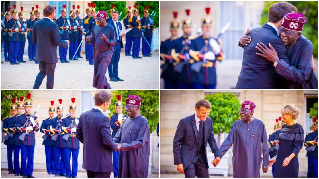 Bola Tinubu/APC/Presidency/Emmanuel Macron/France Bola Tinubu/APC/Presidency/Emmanuel Macron/France