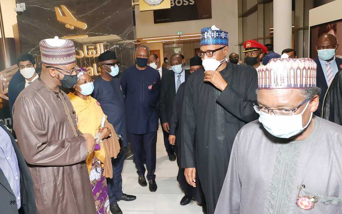 Shugaba Muhammadu Buhari ya dira birnin Dubai Shugaba Muhammadu Buhari ya dira birnin Dubai