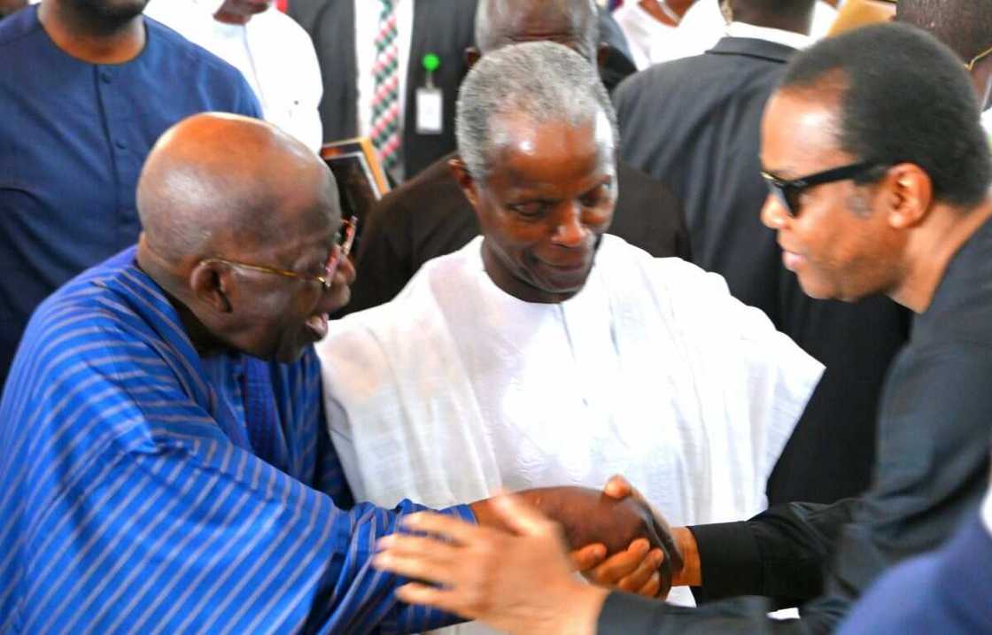 Bola Tinubu, Yemi Osinbajo, Rotimi Akeredolu, burial, Ondo state Bola Tinubu, Yemi Osinbajo, Rotimi Akeredolu, burial, Ondo state